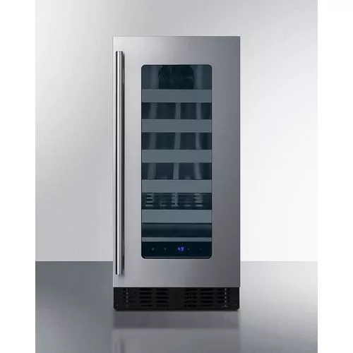15" Wide Built-In Wine Cellar,ADA CompliantDoor Swing RHD , GlassSummitASDW1522