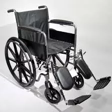 18" Fixed Arm Wheelchair With Padded Elevating LegrestsAlex Orthopedic P5065-18