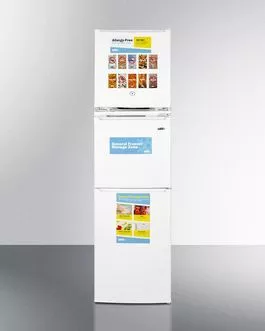 19" Wide Allergy-Free Refrigerator General Purpose Refrigerator-Freezer CombinationRHD , WhiteSummit AZRF7W