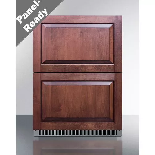 24" Wide 2-Drawer All-Refrigerator,ADA Compliant (Panels Not Included)Summit ADRD241PNR