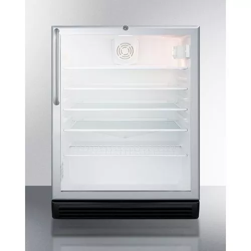 24" Wide Built-In Beverage CenterDoor Swing RHD , GlassSummit SCR600BGLCSS