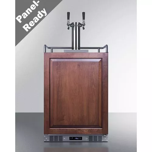 24" Wide Built-In Kegerator (Panel Not Included)Door Swing RHD , Stainless SteelSummit SBC682PNRTWIN
