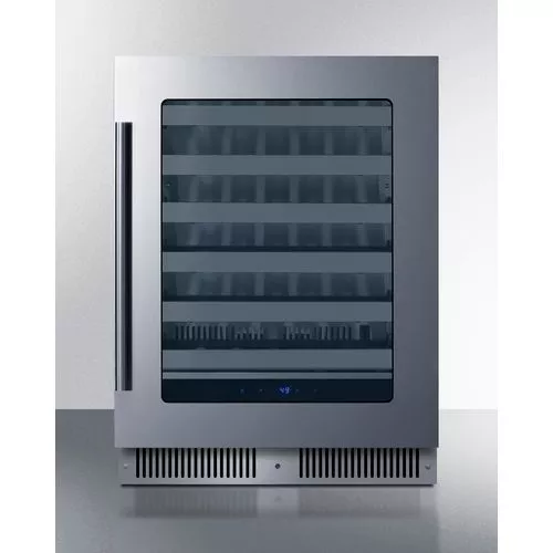 24" Wide Built-In Wine CellarDoor Swing , RHD , GlassSummit SDHW2442