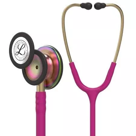 3M Classic Stethoscope 3M Littmann Classic II Raspberry 1-Tube 27 Inch Tube Double-Sided Chestpiece - M-986417-4095 | Each