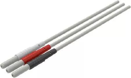 3M ECG Cable Leadwire 3M Red Dot DIN, 3 Lead, 24 Inch Snap, Black / White / Red - M-235366-1491 | ST/1