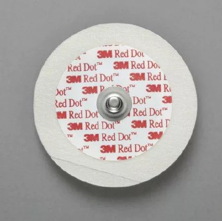 3M ECG Snap Electrode 3M Red Dot Monitoring Non-Radiolucent 50 per Pack - M-574496-1801 | Bag of 50