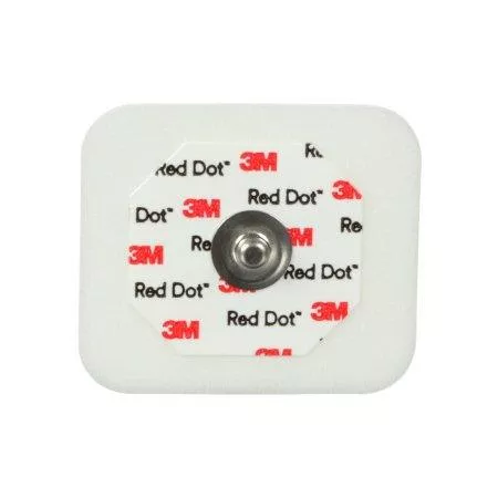 3M ECG Snap Electrode 3M Red Dot Monitoring Radiolucent 10 per Pack - M-368360-1741 | Bag of 50