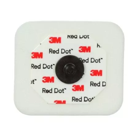 3M ECG Snap Electrode 3M Red Dot Monitoring Radiolucent 3 per Pack - M-408097-3262 | Bag of 3