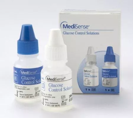 Abbott Blood Glucose Control Solution Precision Glucose, Ketone Testing 2 X 0.5 oz. Level 1 & Level 2 - M-492053-3486 | Box of 1