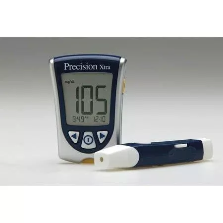 Abbott Blood Glucose Meter Precision Xtra 5 Second Glucose, 10 Second Ketones Results Stores Up To 450 Results No Coding Required **See Eligibility Requirements To Purchase** - M-550383-3482 | Case of 4