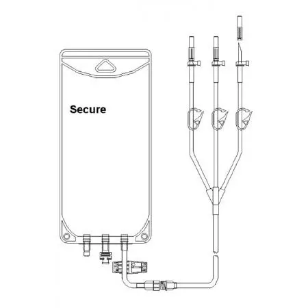 Advanced Medical Systems Container IV Solution Gravity/2 Vented Legs 1000mL 50/Ca