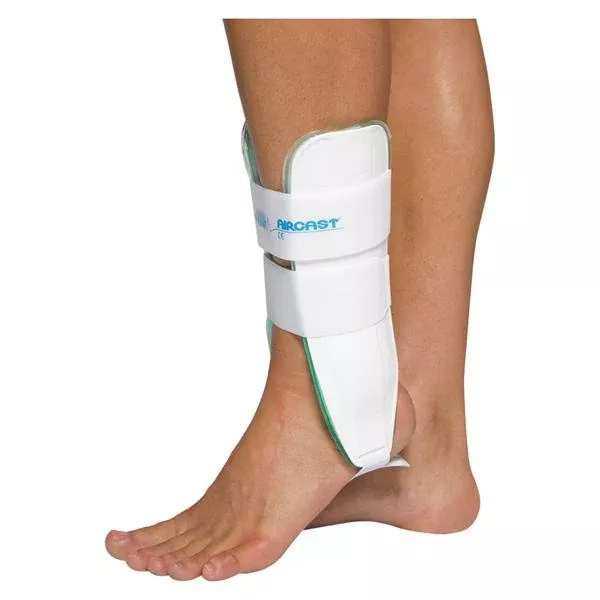 Aircast Brace Sprt Arcst ArStrp Adlt Ank Plstc Wht Sz 10.5 Lg Rt Ea