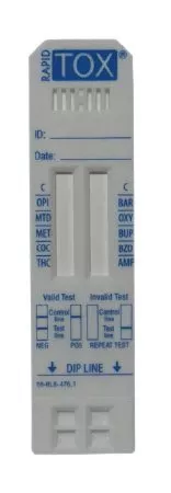 American Bio Medica Corp Drugs of Abuse Test Rapid TOX 5-Drug Panel BZO, COC, mAMP/MET, OPI300, THC Urine Sample 50 Tests - M-1067442-1797 | Case of 50