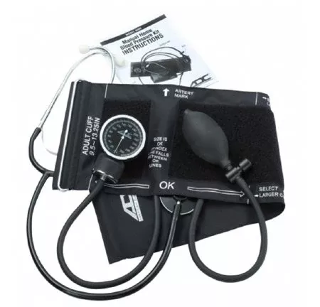 American Diagnostic Corp Aneroid Sphygmomanometer Combo Kit For Nurses and Students Size 9.5 Nylon Cuff Nurse Style Stethoscope - M-481137-3081 | Each
