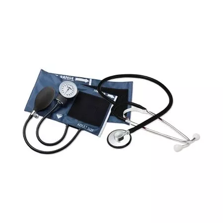 Aneroid Sphygmomanometer Combo Kit For Nurses and Students Adult Size Nylon Cuff 21 Inch Stethoscope Tube Nurse Style Stethoscope - M-1067632-1420 | Case of 20