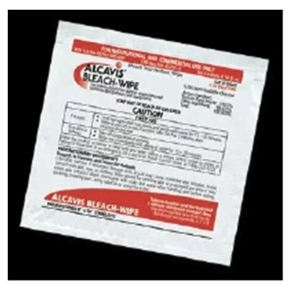 Angelini Pharma Disinfectant Wipes Alcavis Doubles Individually Packaged 50/Bx, 8 BX/CA (09032-50)