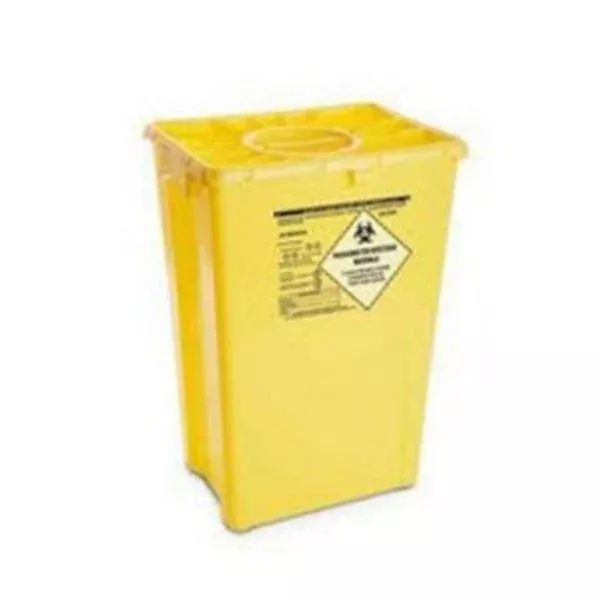 AP Medical Container Sharps 12gal Polyethylene Horizontal Drop Red 8/Ca