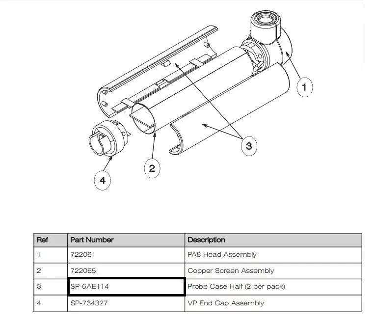 ArjoHuntleighCase Probe Half Size 2/Pk