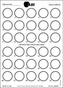 Arlington Scientific RPR Test Card 18 mm, 30 Well For use with RPR Test Kits for Syphilis - M-1039394-332 - Box of 100