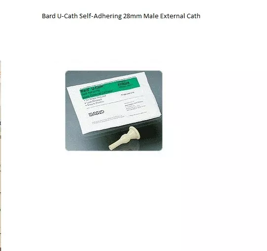 Bard Medical Division Catheter External U-Cath _ Reinforced Tip 28mm 100/CA