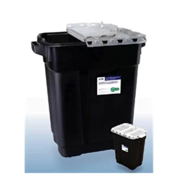 Becton-Dickinson Collector Hazardous Waste RCRA 19gal 1 Piece Black 5/Ca