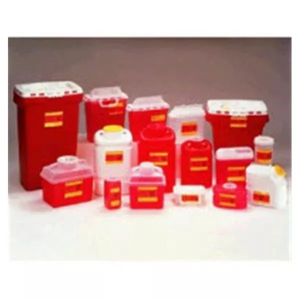 Becton-Dickinson Collector Sharps 17gal X-Large Red/Clear Ea, 5 EA/CA (305610)