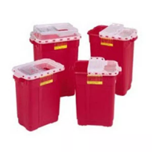 Becton-Dickinson Collector Sharps 9gal Dual Opening/X-Large Tmp Clsr Rd/Nat 8/Ca