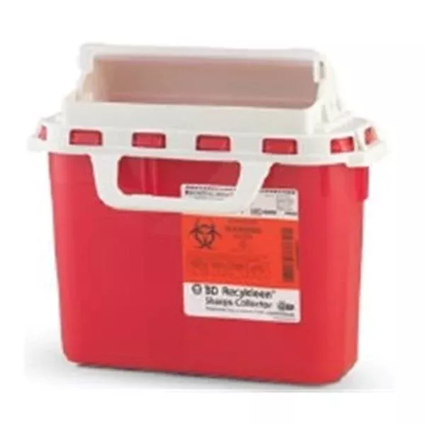 Becton-Dickinson Collector Sharps Recykleen 6gal Small Red 12/Ca