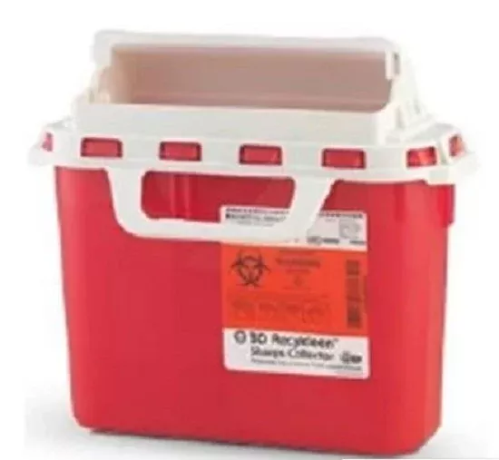 Becton-Dickinson Collector Sharps Recykleen 8qt Red 24/Ca