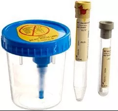 Becton Dickinson Urine Specimen Collection Kit BD Vacutainer 4 mL / 8 mL Plastic Collection Cup / Collection Tube Sterile - M-492908-3285 | Case of 50