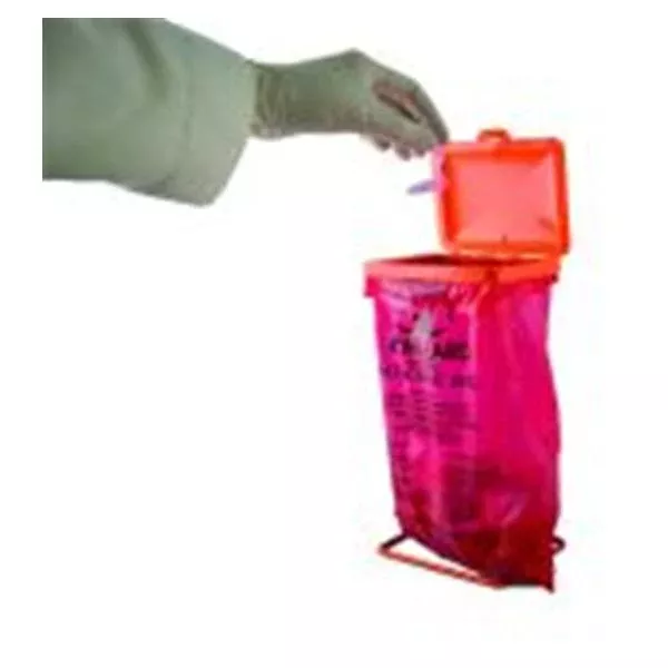 Bel-Art Products Cover Biohazard Bag Holder Orange EA