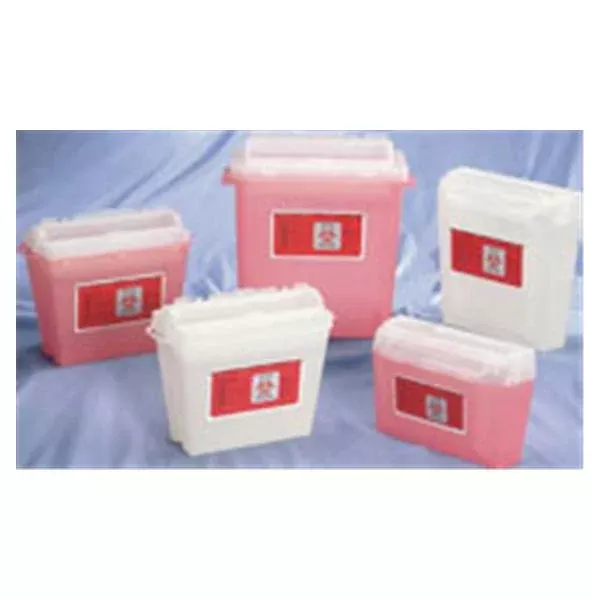 Bemis Healthcare Container Sharps 5qt Plastic Translucent Red Ea, 24 EA/CA (150 030)