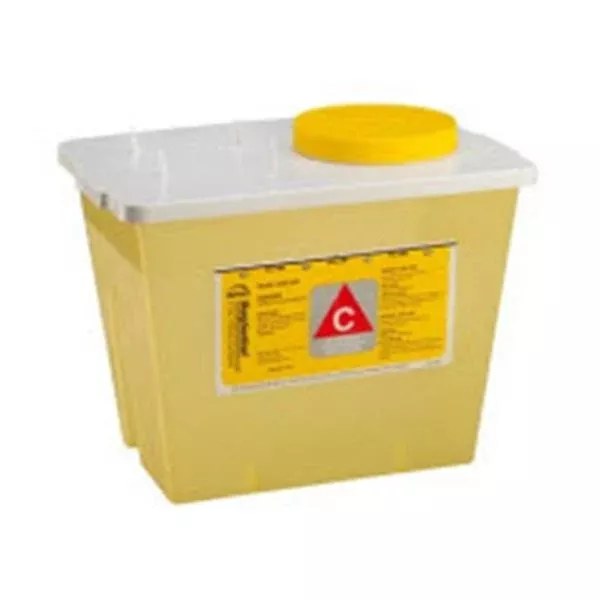 Bemis Healthcare Container Sharps Sentinel 2gal Plastic Screw Cap Yellow 30/Ca