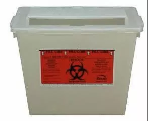 Bemis Healthcare Container Sharps Sentinel 2gal Plastic Translucent Beige 30/Ca