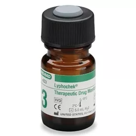 Bio-Rad Laboratories Assayed Control Lyphochek Therapeutic Drug Monitoring Level 3 12 X 5 mL - M-798496-4655 | Box of 12