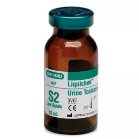 Bio-Rad Laboratories Drugs of Abuse Control Liquichek Urine Toxicology Level S2 Low Opiate 1 X 10 mL - M-1116750-4087 | Each