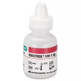 Bio-Rad Laboratories Unassayed Control Virotrol HIV-1 Ag Single Level, Class A 1 X 5 mL - M-1090329-4827 | Box of 1