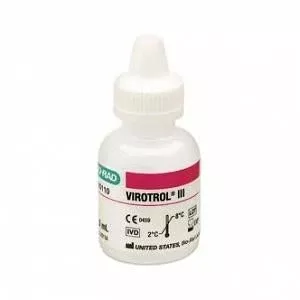 Bio-Rad Laboratories Unassayed Control Virotrol III HAV IgM, HBc IgM and Anti-HAV Single Level, Class A 1 X 5 mL - M-949860-3775 | Box of 1