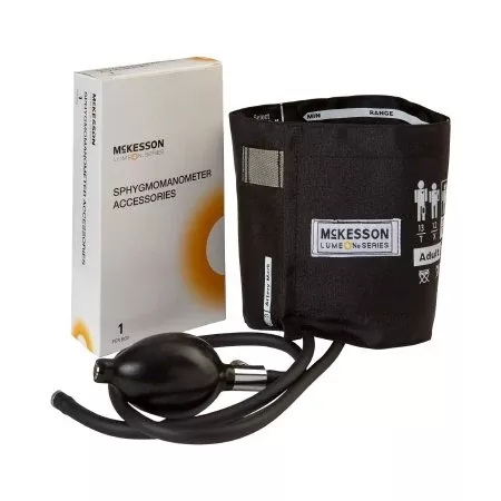Blood Pressure Cuff and Bulb McKesson LUMEON Adult Arm Medium Cuff 23 - 40 cm Nylon Cuff - M-803206-4938 | Case of 15
