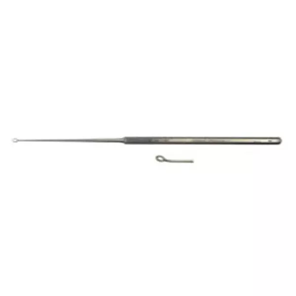 BR Surgical Curette Buck 6-1/2" #1 Blunt Tip Curved Stainless Steel Ea