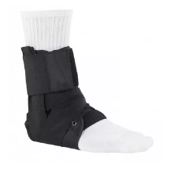 Breg Brace Lace Up Ankle Nylon Black Size Medium Ea