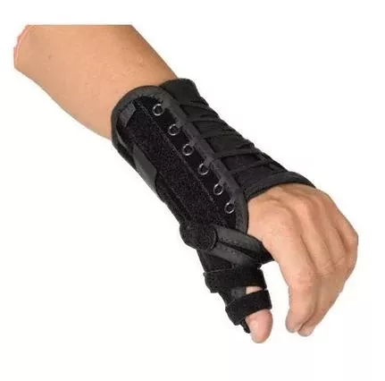 Breg Brace Lacer Thumb Black Size Universal Left Ea