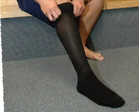 BSN Medical Compression Stocking JOBST Opaque Knee High Large Black Closed Toe - M-993641-1859 | Pair