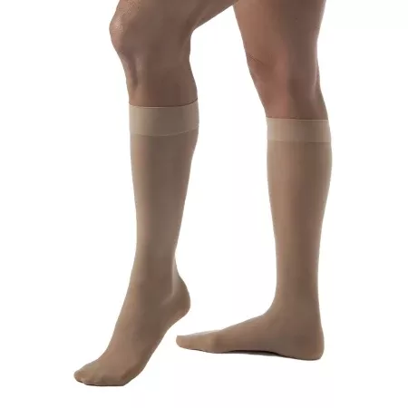 BSN Medical Compression Stocking JOBST Opaque Knee High Small Natural Closed Toe - M-824522-4305 | Pair