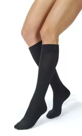 BSN Medical Compression Stocking JOBST Opaque Thigh High Large Black Open Toe - M-1065866-4764 | Pair