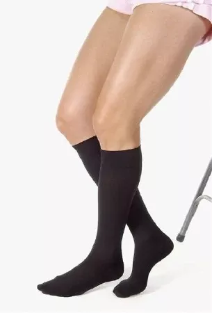 BSN Medical Compression Stocking JOBST Relief Knee High Large Black Closed Toe - M-728013-1324 - Pair
