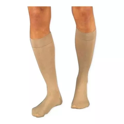 BSN Medical Compression Stocking JOBST Relief Knee High X-Large Beige Open Toe - M-869873-3795 - Pair