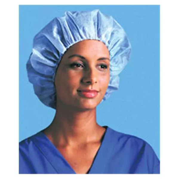 Busse Hospital Disposable Cap Bouffant Kool-Caps 21 in Large Blue 100/Bx