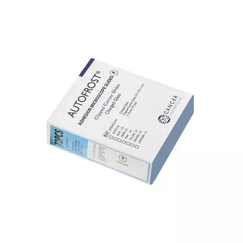 Cancer Diagnostics Adhesion Microscope Slide AutoFrost 25 X 75 X 1 mm Aqua End - M-1094324-4925 - Case of 1