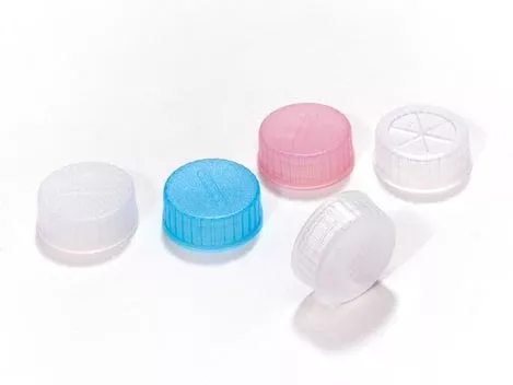Caplugs Sample Cup Cap Polyethylene Flat Top Screw Cap Clear For Automated Analyzer Sample Cups - M-904923-4618 - Case of 1000